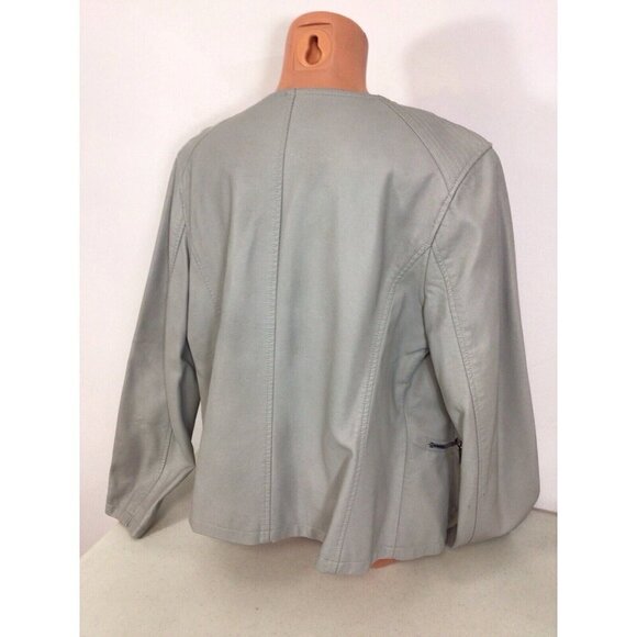 Alfani Leather Jacket Womens Large - Picture 4 of 6